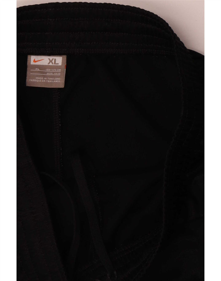 Nike Boys Sport Shorts 13-14 Years XL Black Striped Polyester