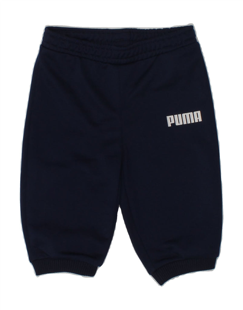 PUMA Baby Boys Joggers Tracksuit Trousers 3-6 Months Navy Blue | Vintage Puma | Thrift | Second-Hand Puma | Used Clothing | Messina Hembry 