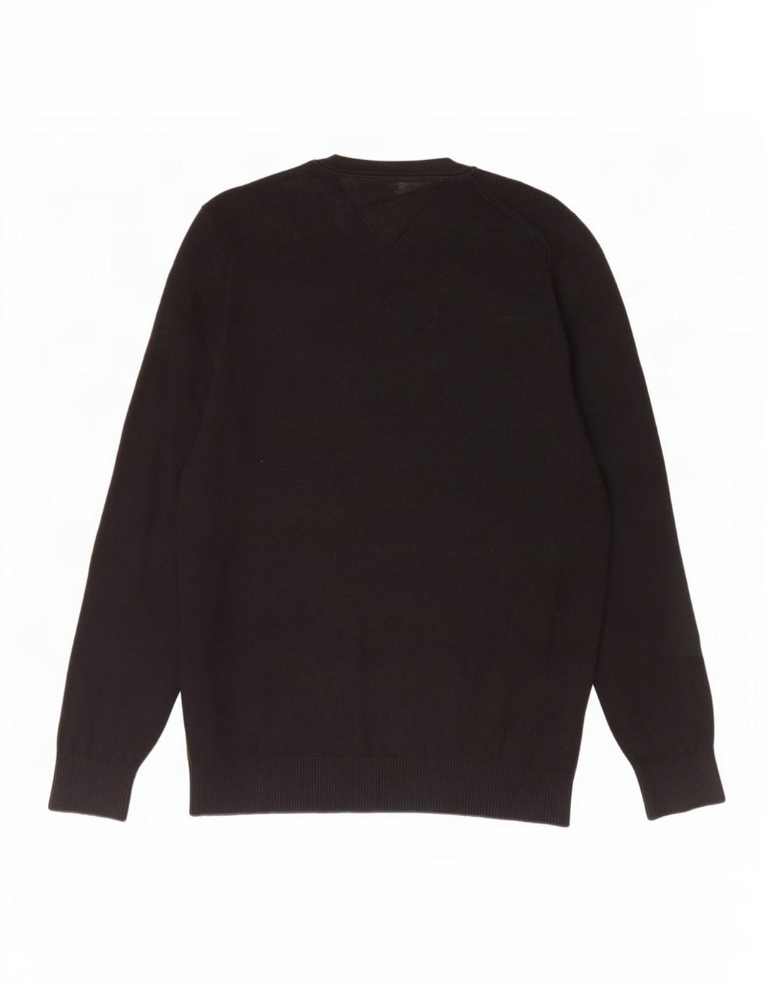Tommy Hilfiger Mens Crew Neck Jumper Sweater Large Black Cotton