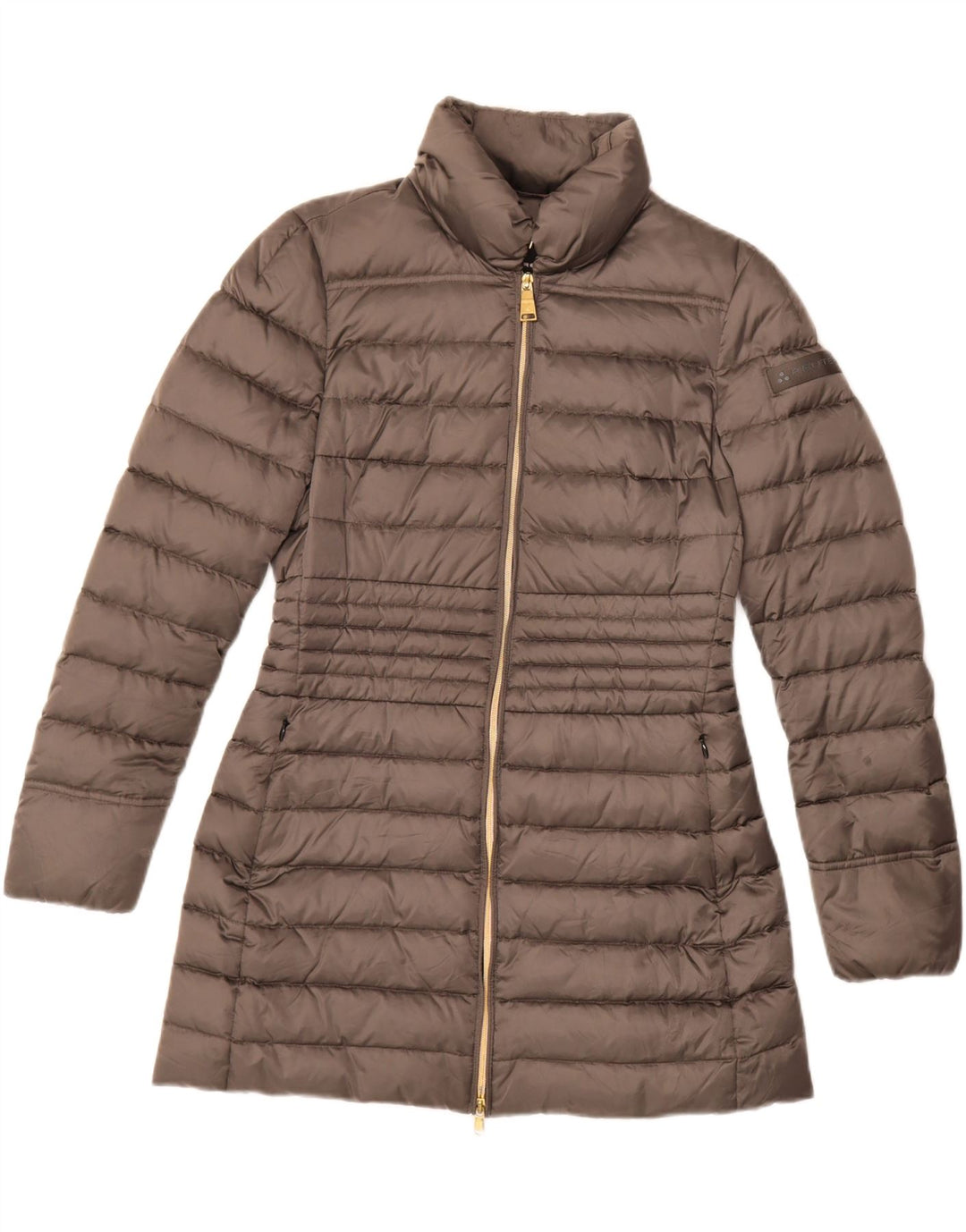 PEUTEREY Womens Padded Coat UK 14 Medium Grey Polyamide