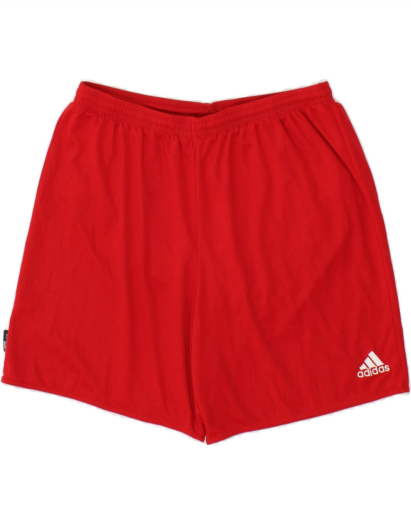 ADIDAS Mens Climalite Sport Shorts 2XL Red Polyester Vintage Adidas and Second-Hand Adidas from Messina Hembry 