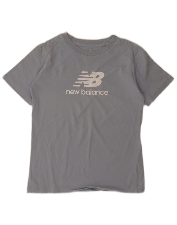 New Balance Boys Graphic T-Shirt Top 9-10 Years Medium Blue