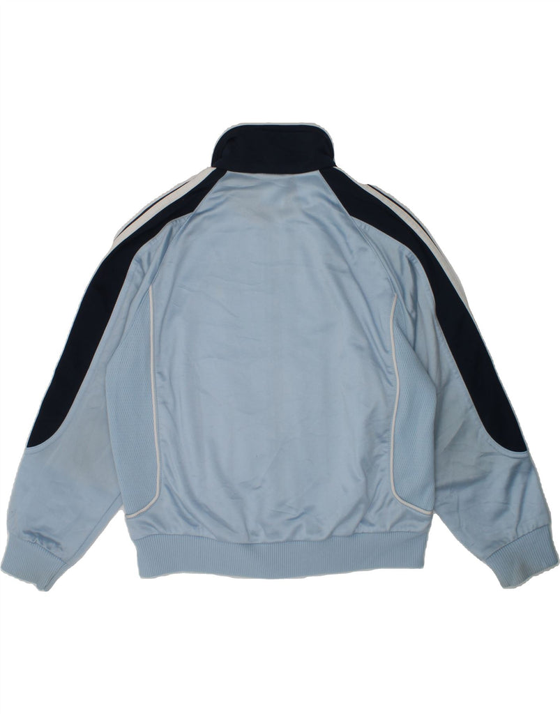 ADIDAS Boys Tracksuit Top Jacket 9-10 Years Blue Colourblock Polyester | Vintage Adidas | Thrift | Second-Hand Adidas | Used Clothing | Messina Hembry 