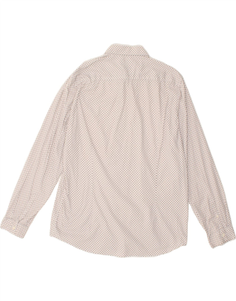 JULES Mens Slim Shirt 2XL White Spotted | Vintage Jules | Thrift | Second-Hand Jules | Used Clothing | Messina Hembry 