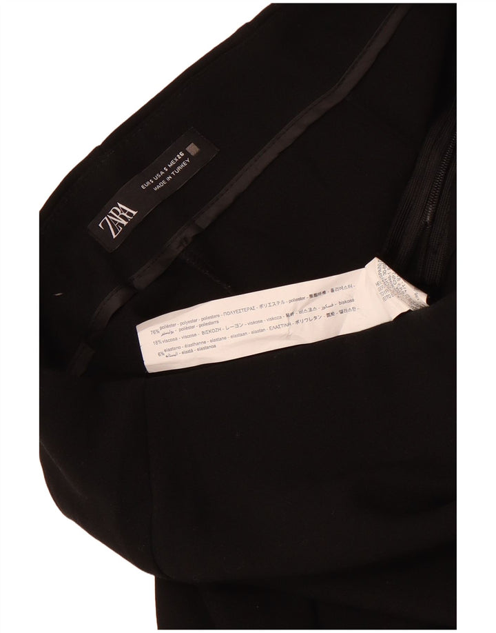 Zara Womens Skort UK 8 Small  Black Polyester