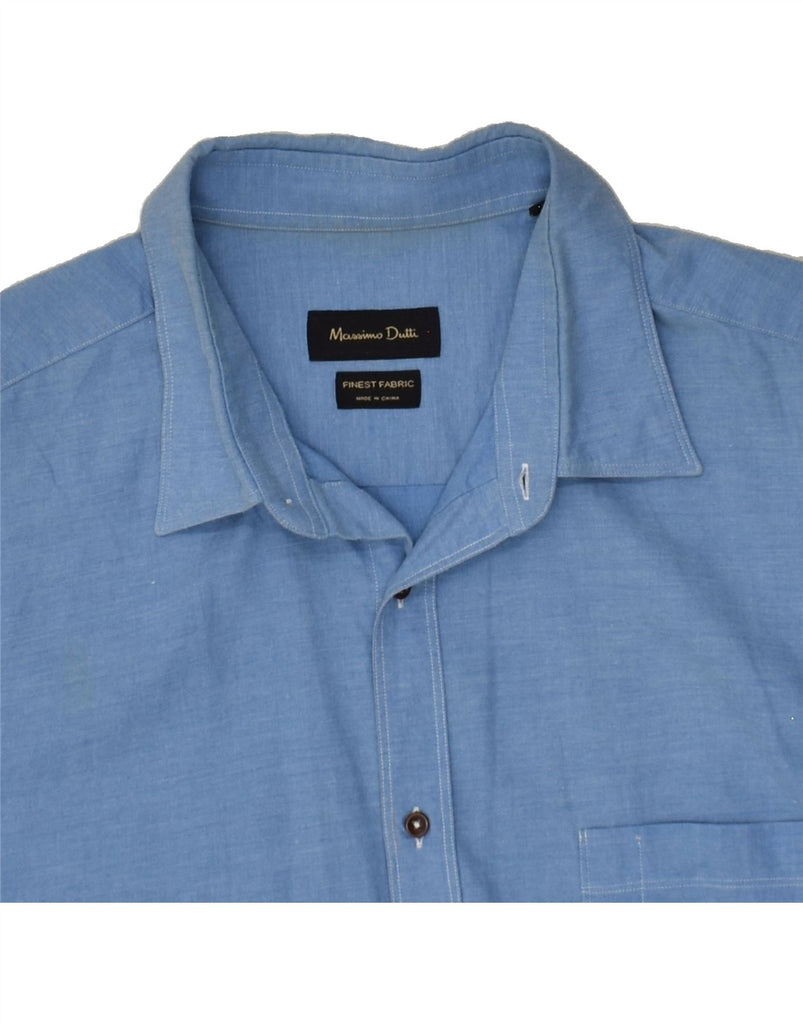 MASSIMO DUTTI Mens Shirt XL Blue | Vintage Massimo Dutti | Thrift | Second-Hand Massimo Dutti | Used Clothing | Messina Hembry 