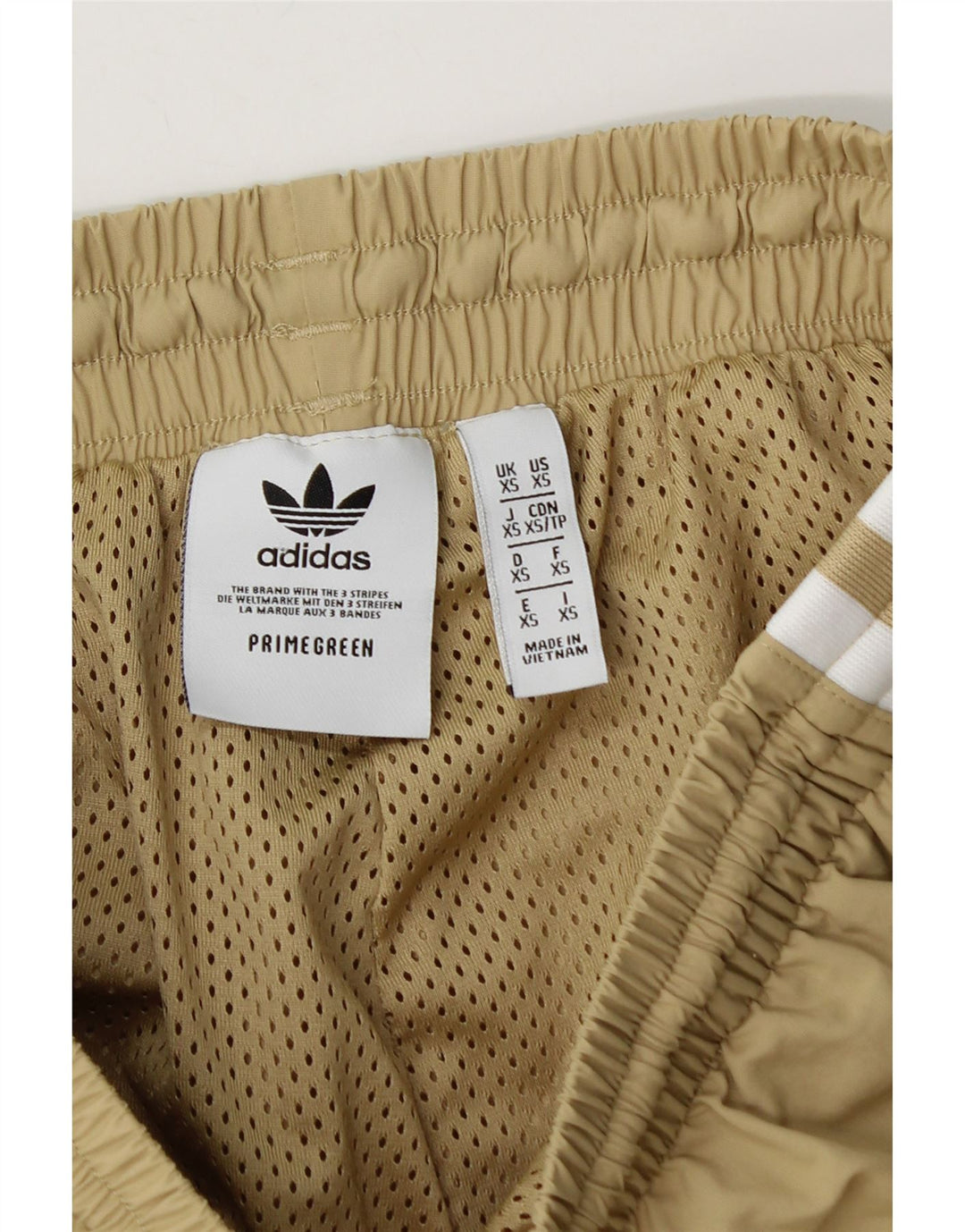Adidas Mens Tracksuit Trousers Joggers XS  Beige Polyamide