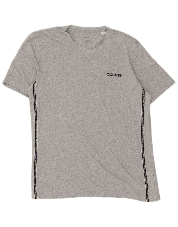 Champion Mens Graphic T-Shirt Top Large Grey Cotton