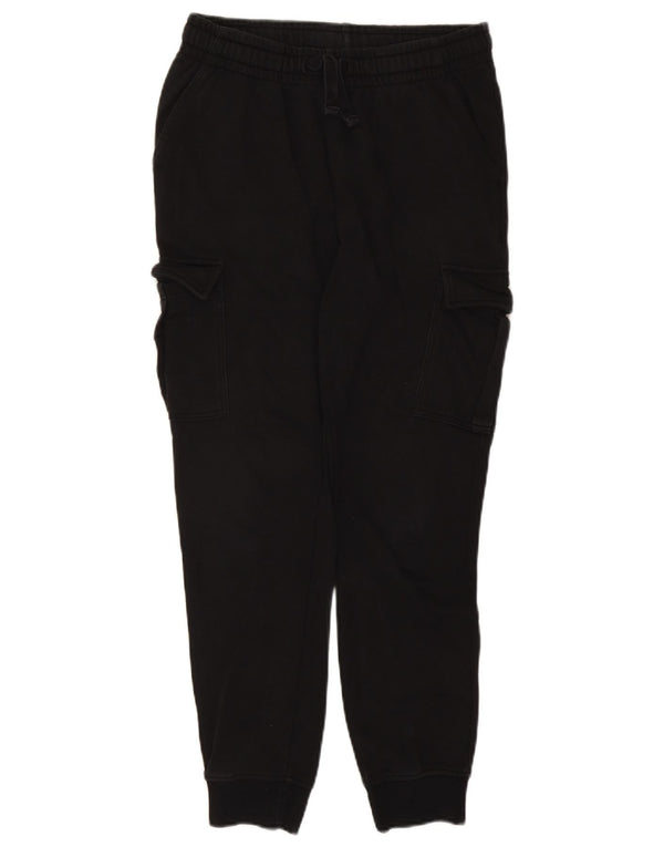 Bear Boys Cargo Tracksuit Trousers Joggers 15-16 Years Black Cotton