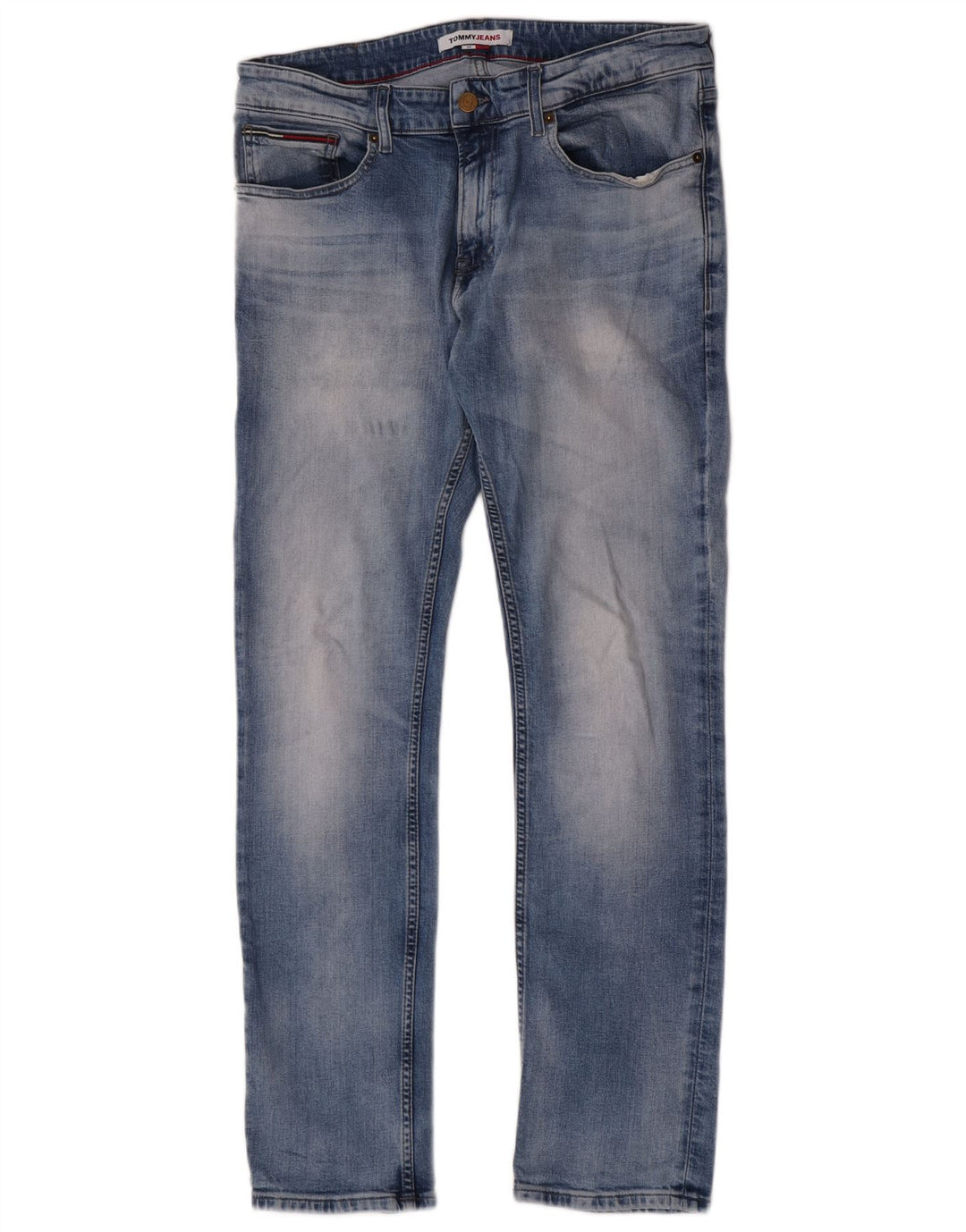 Tommy Hilfiger Mens Slim Jeans W34 L32 Blue Cotton