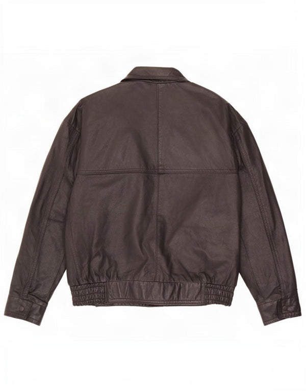 Vintage Mens Leather Jacket UK 40 Large Black