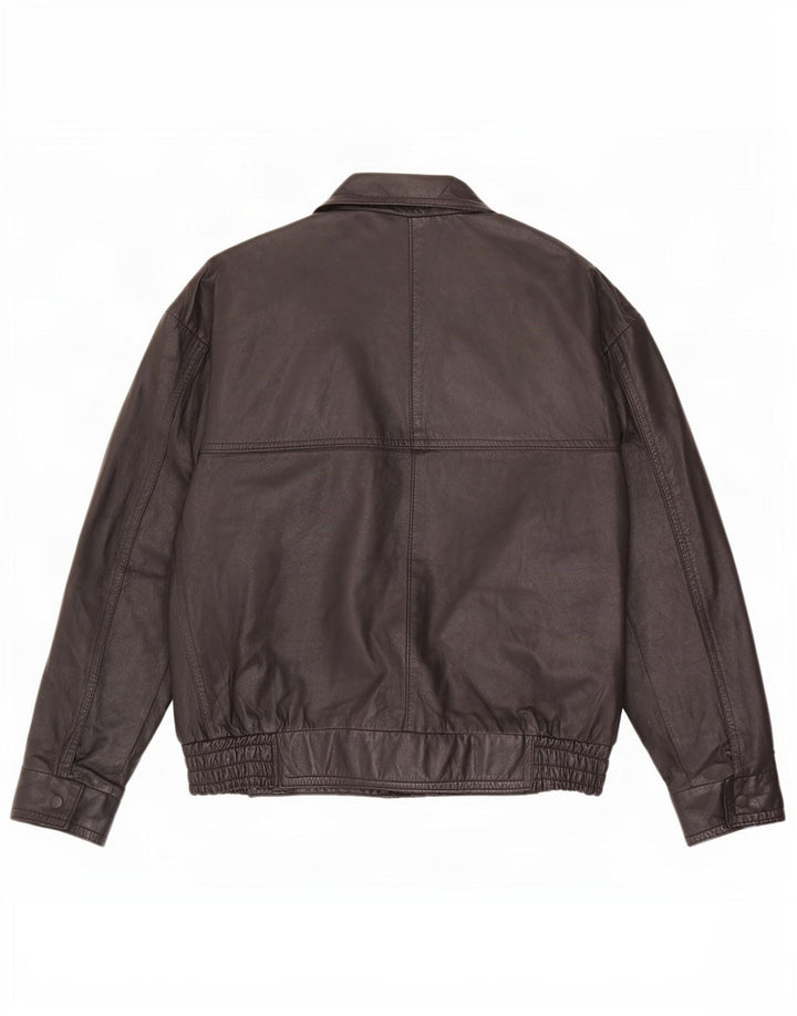 Vintage Mens Leather Jacket UK 40 Large Black