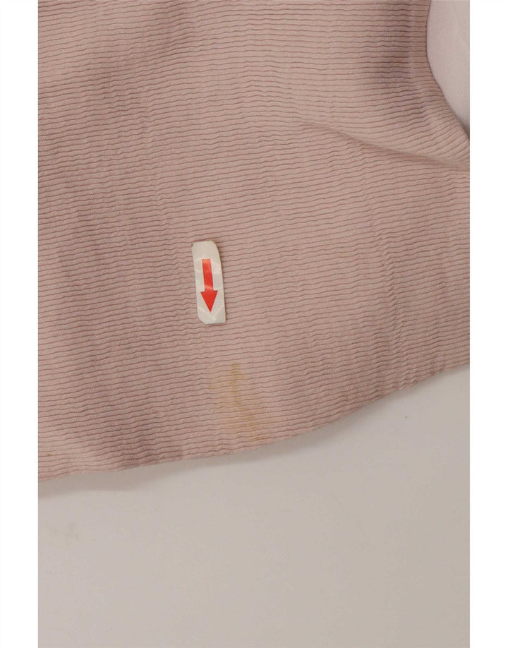 Zara Womens Oversized Overcoat UK 10 Small Pink Polyester