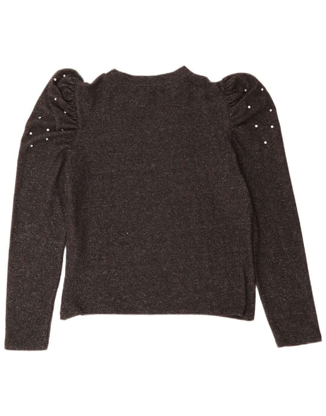 ZARA Womens Top Long Sleeve UK 14 Large Grey