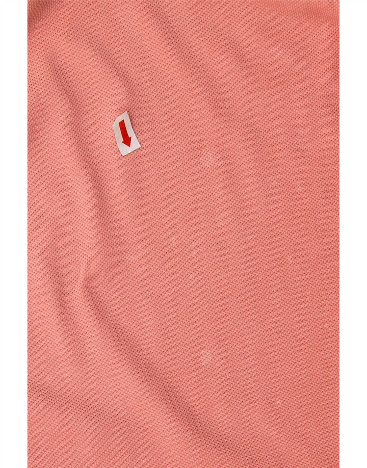 LACOSTE Mens Polo Shirt Size 4 Medium Pink Cotton