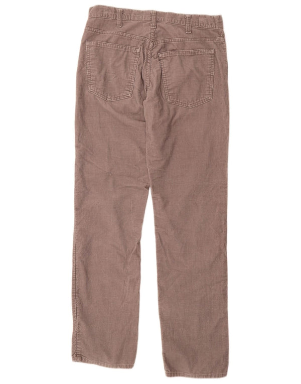 Vintage Mens Straight Corduroy Trousers W30 L31 Grey