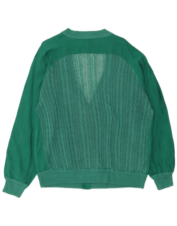 Vintage Mens Cardigan Sweater IT 44 XL Green
