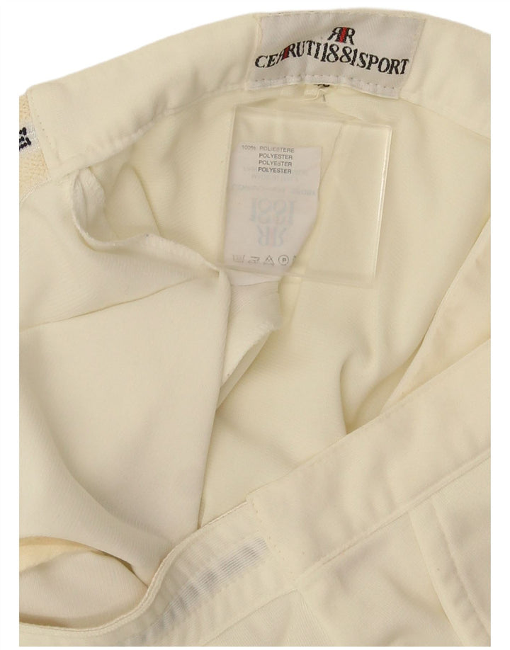 Cerruti 1881 Mens Chino Shorts IT 46 Small W28 Off White Polyester