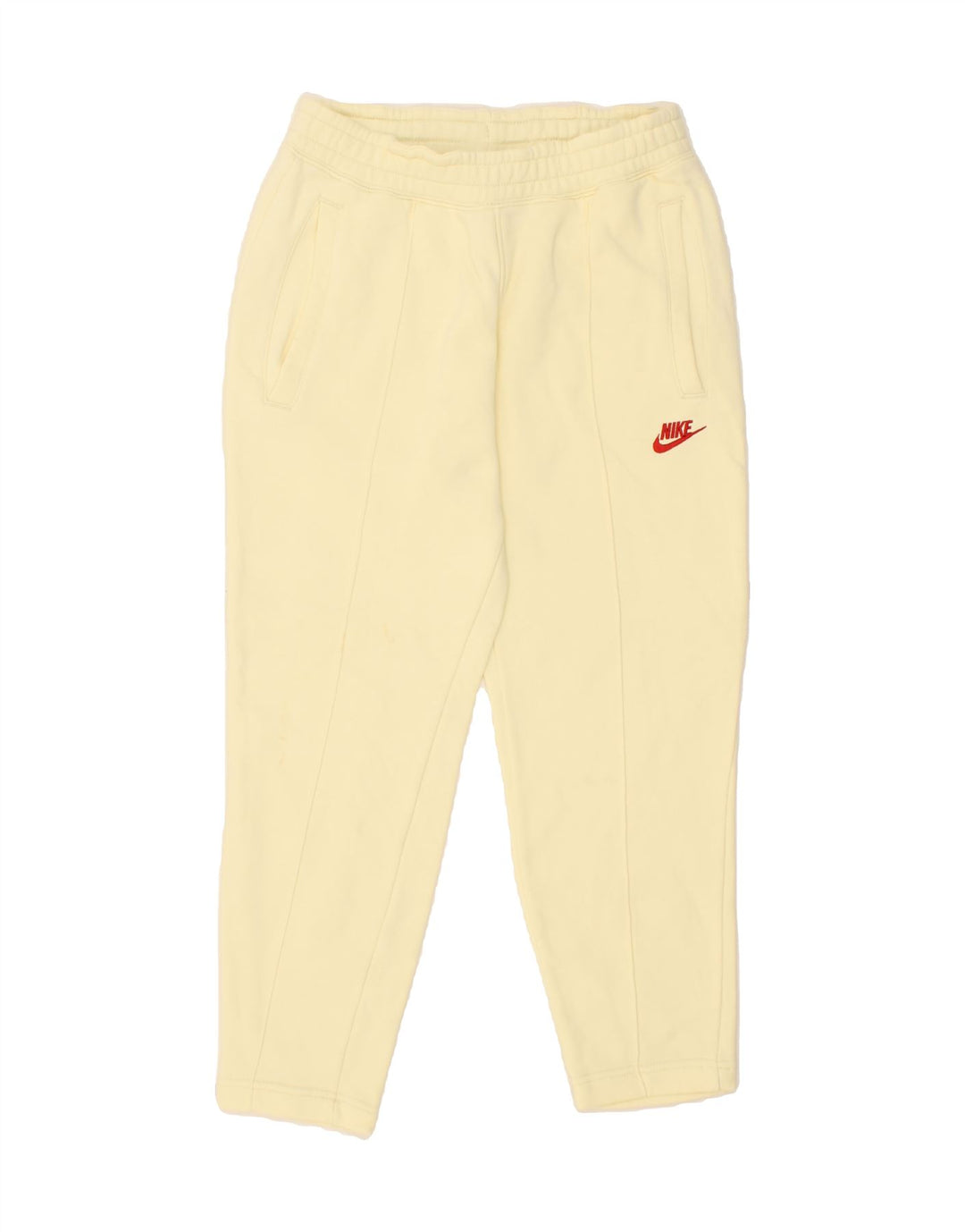 NIKE Womens Tracksuit Trousers UK 10 Small Yellow Cotton Vintage Nike and Second-Hand Nike from Messina Hembry 