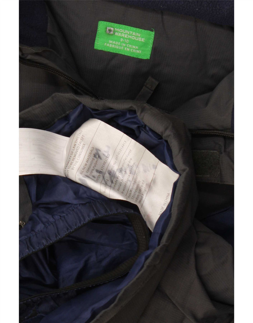 Mountain Warehouse Boys Windbreaker Jacket 9-10 Years Grey Colourblock