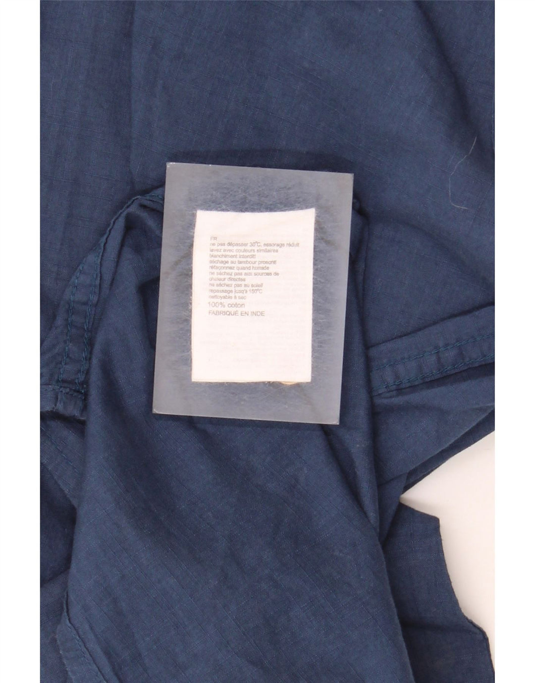 Mountain Warehouse Mens Short Sleeve Shirt Large Navy Blue Cotton