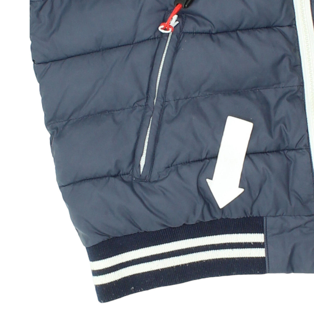 4US Cesare Paciotti Rugby League Boys Navy Padded Jacket | Vintage Designer Kids | Vintage Messina Hembry | Thrift | Second-Hand Messina Hembry | Used Clothing | Messina Hembry 