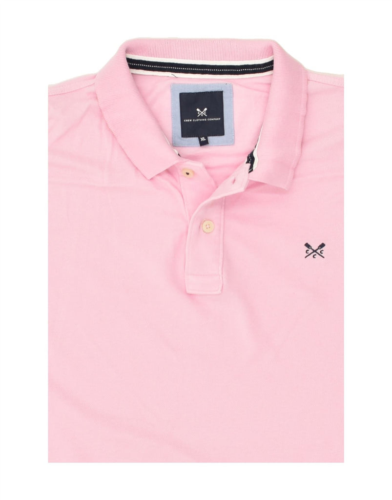 CREW CLOTHING Mens Polo Shirt XL Pink Cotton | Vintage Crew Clothing | Thrift | Second-Hand Crew Clothing | Used Clothing | Messina Hembry 