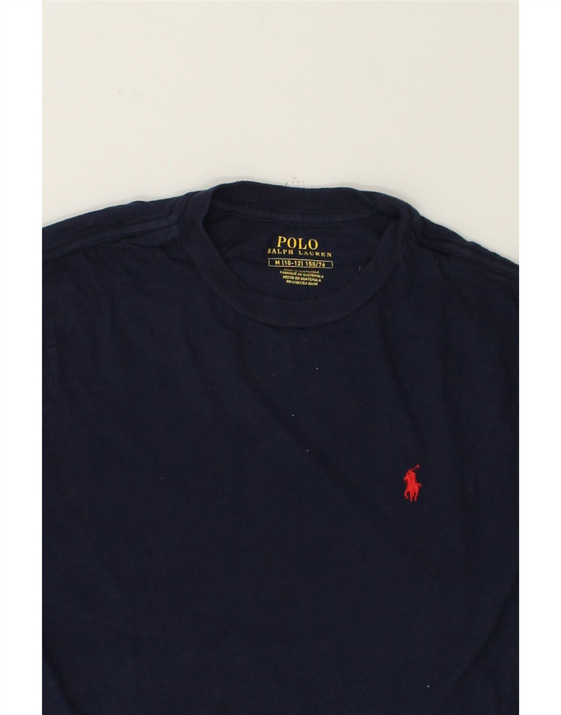 POLO RALPH LAUREN Boys T-Shirt Top 10-11 Years Medium Navy Blue Cotton | Vintage Polo Ralph Lauren | Thrift | Second-Hand Polo Ralph Lauren | Used Clothing | Messina Hembry 