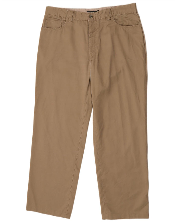 Dockers Mens Khakis Straight Casual Trousers W36 L29 Khaki