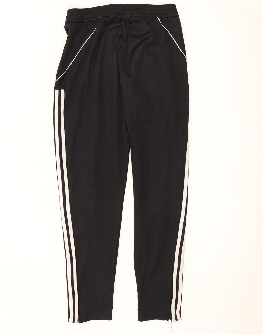 Adidas Mens Slim Fit Tracksuit Trousers Medium  Black Polyester