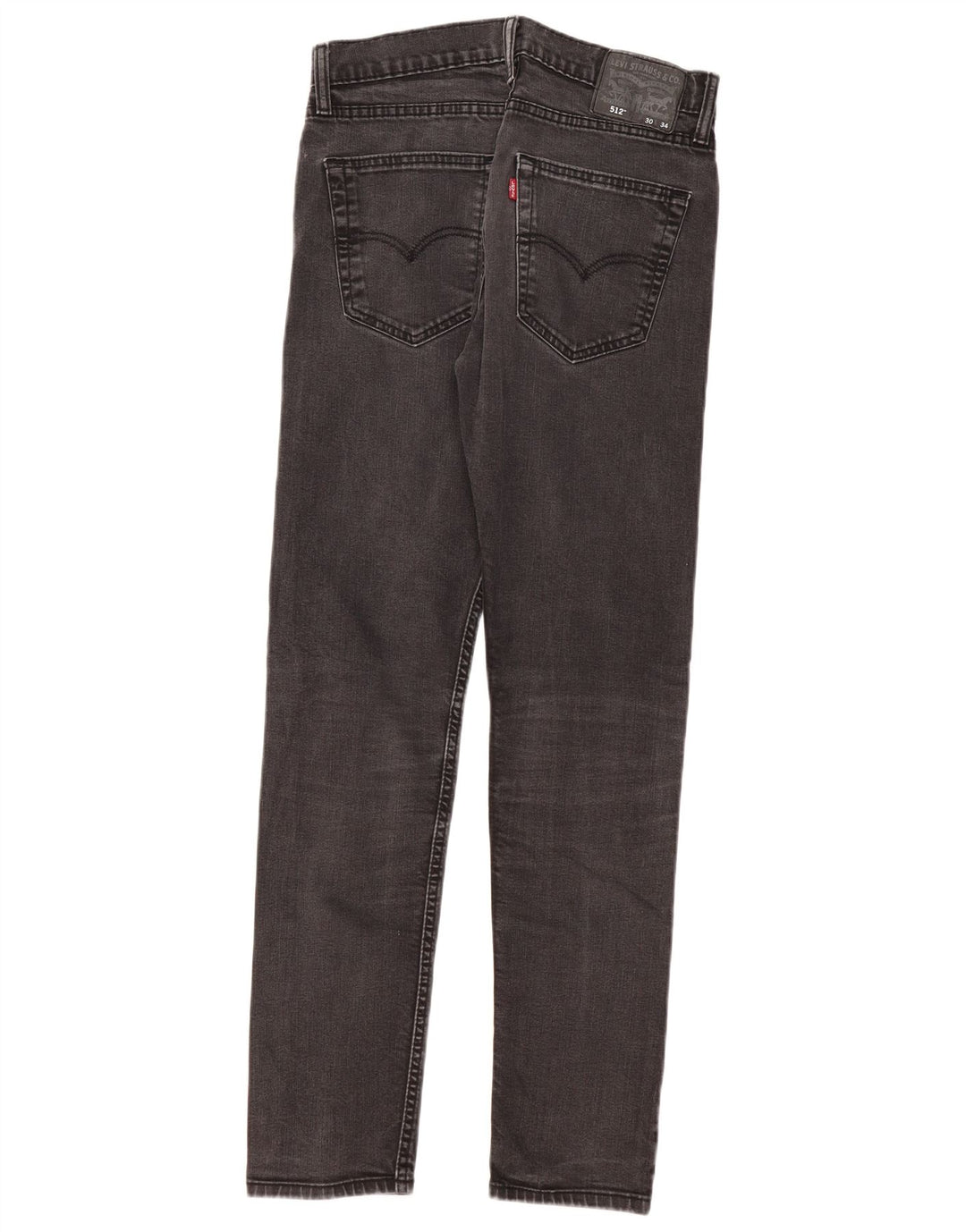 Levi's Mens 512 Slim Tapered Jeans W30 L31 Black Cotton