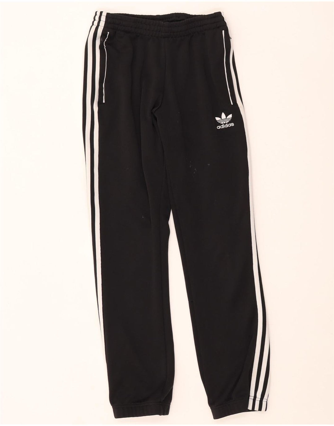 Adidas Mens Tracksuit Trousers Joggers Small  Black Polyester