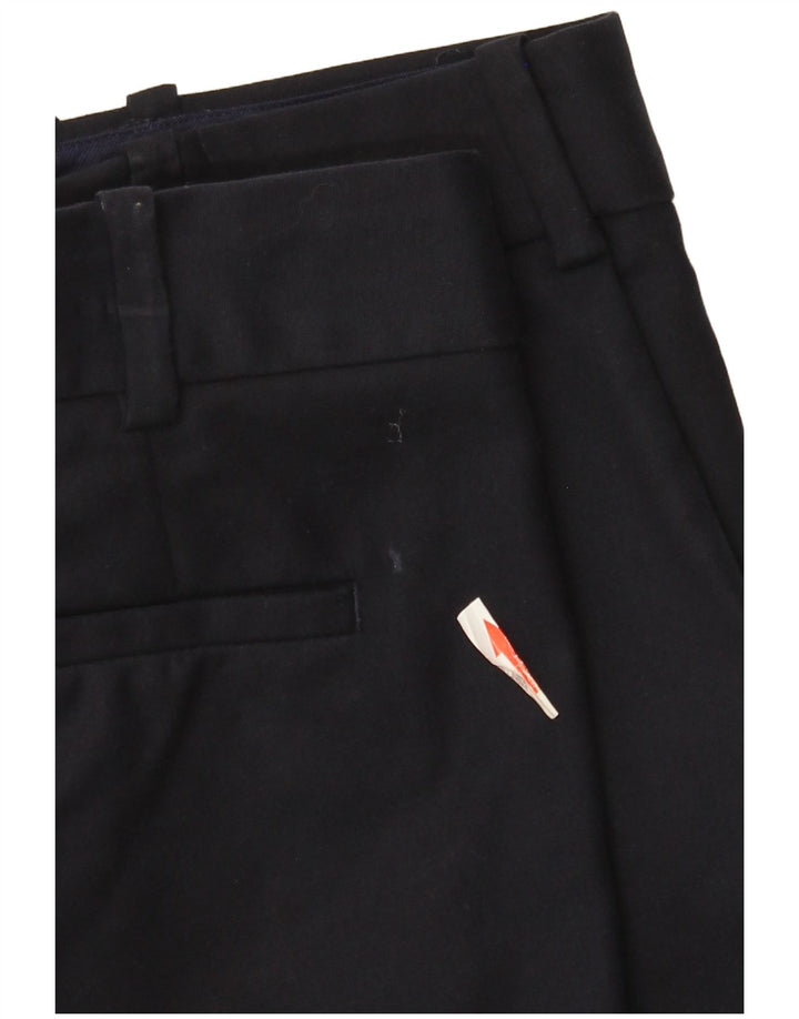 Massimo Dutti Womens Slim Chino Trousers EU 40 Medium W30 L28 Navy Blue