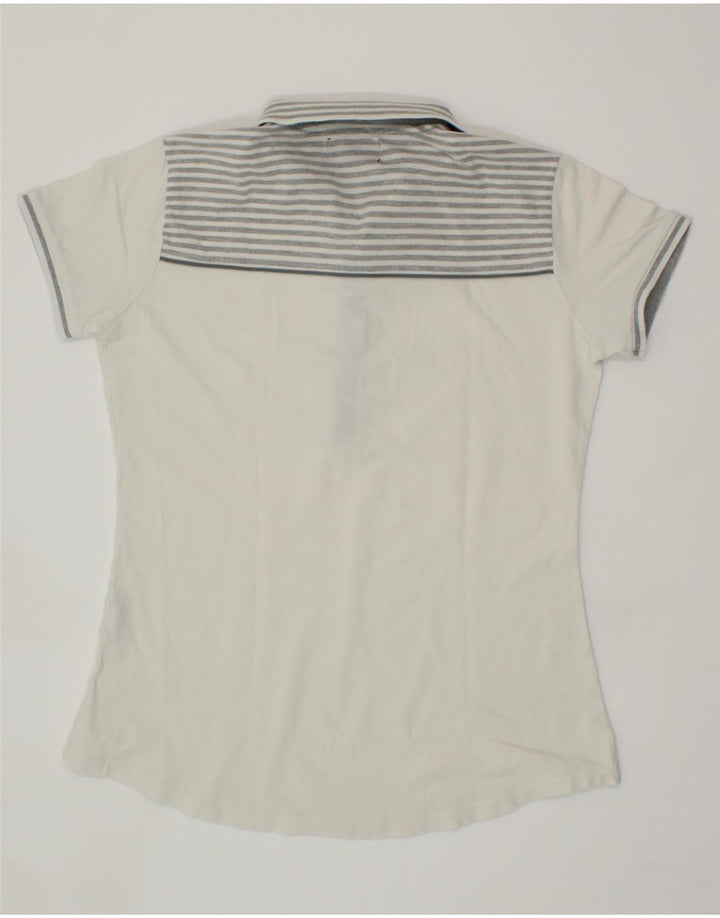 KAPPA Womens Polo Shirt UK 16 Large White Cotton Vintage Kappa and Second-Hand Kappa from Messina Hembry 