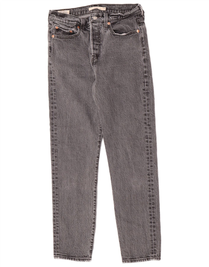 Levi's Womens Wedge Tapered Jeans W26 L27 Grey Cotton Classic