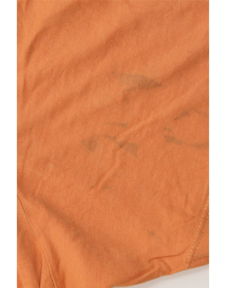 TIMBERLAND Mens Oversized Graphic T-Shirt Top XL Orange Cotton