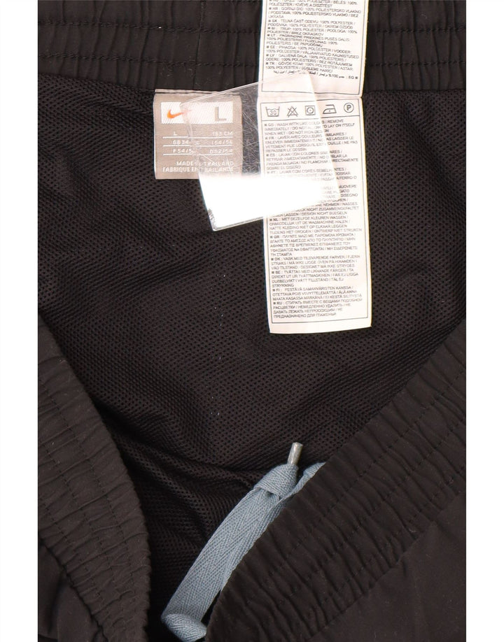 NIKE Mens Graphic Sport Shorts Large Black Polyester