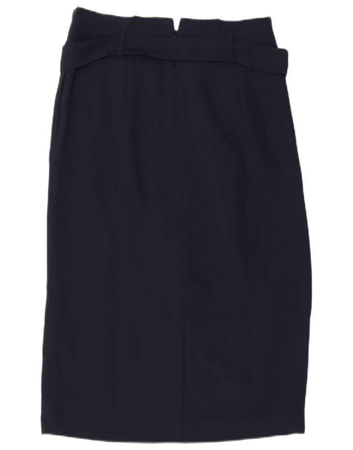 Boden Womens Midi Pencil Skirt UK 14 Large W32  Navy Blue Polyester