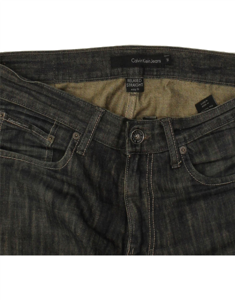 CALVIN KLEIN Mens Relaxed Fit Straight Jeans W31 L30  Navy Blue Cotton Vintage Calvin Klein and Second-Hand Calvin Klein from Messina Hembry 