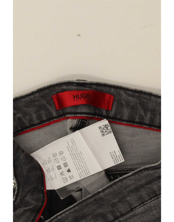 Hugo Boss Mens Slim Jeans W30 L32 Grey Cotton