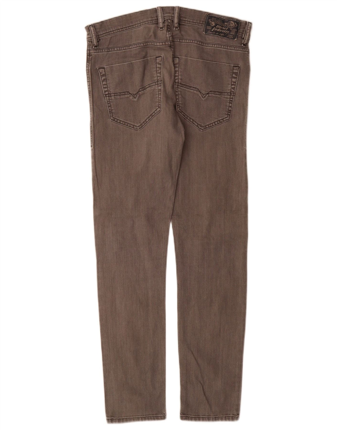 Diesel Mens Tepphar Carrot Slim Jeans W28 L30 Grey Cotton