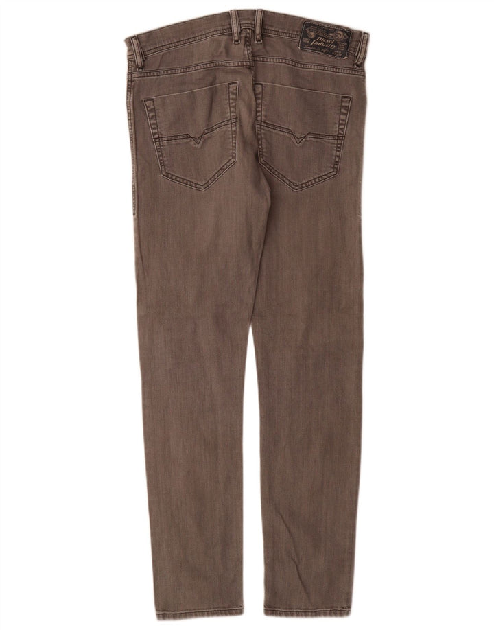 Diesel Mens Tepphar Carrot Slim Jeans W28 L30 Grey Cotton