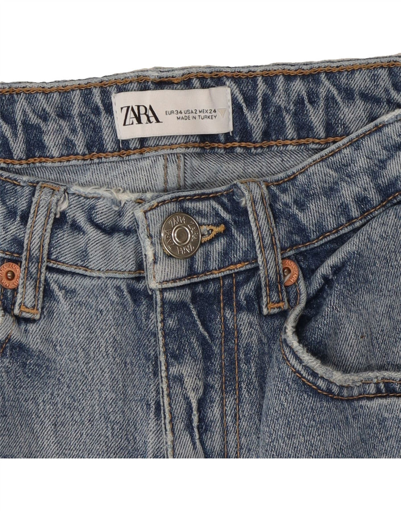 ZARA Womens Tapered Jeans EU 34 2XS W24 L24 Blue Vintage Zara and Second-Hand Zara from Messina Hembry 