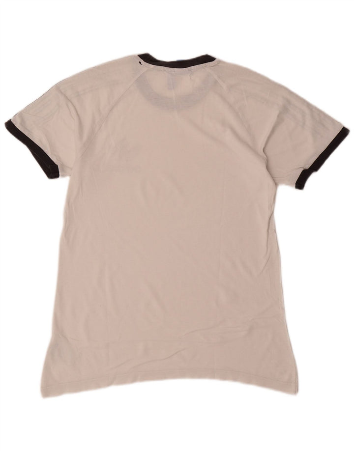 Adidas Mens T-Shirt Top Medium White Cotton