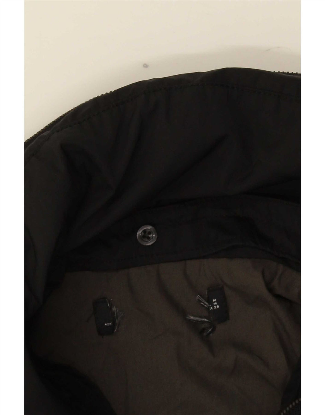 Vintage Womens Belted Utility Jacket UK 12 Medium Black