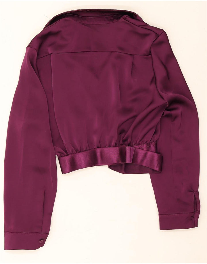 Vintage Womens 2 Button Piece Skirt Set XL W28 Purple Polyester