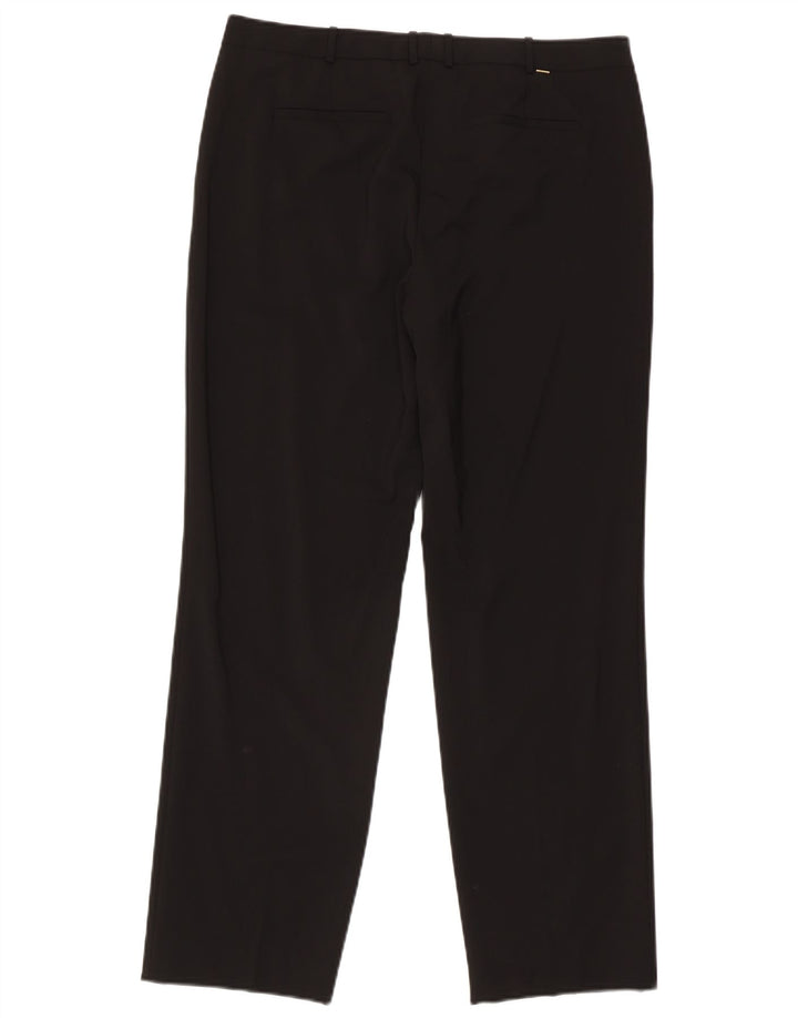 Hugo Boss Womens Straight Suit Trousers W34 L30 Black