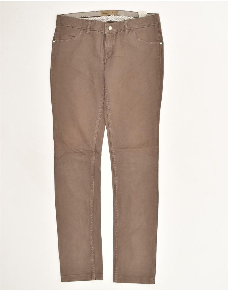 MASSIMO DUTTI Womens Slim Casual Trousers EU 40 Medium W30 L31 Brown | Vintage Massimo Dutti | Thrift | Second-Hand Massimo Dutti | Used Clothing | Messina Hembry 