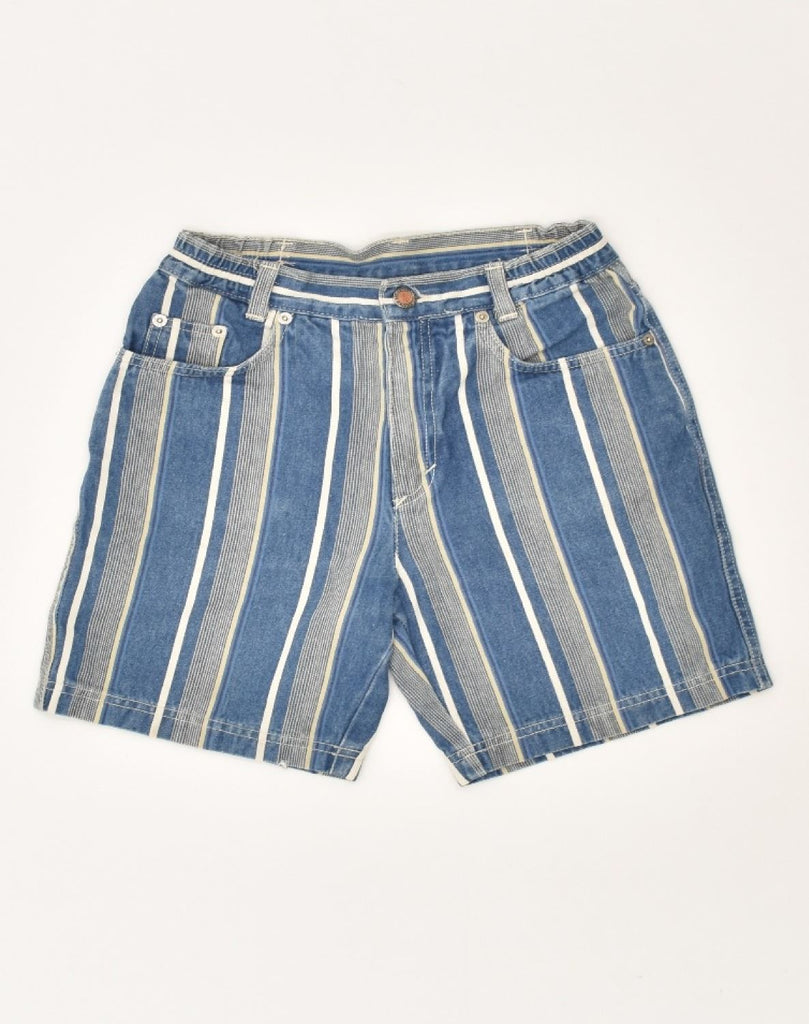 BENETTON Boys Denim Shorts 11-12 Years W24 Blue Striped Cotton | Vintage Benetton | Thrift | Second-Hand Benetton | Used Clothing | Messina Hembry 