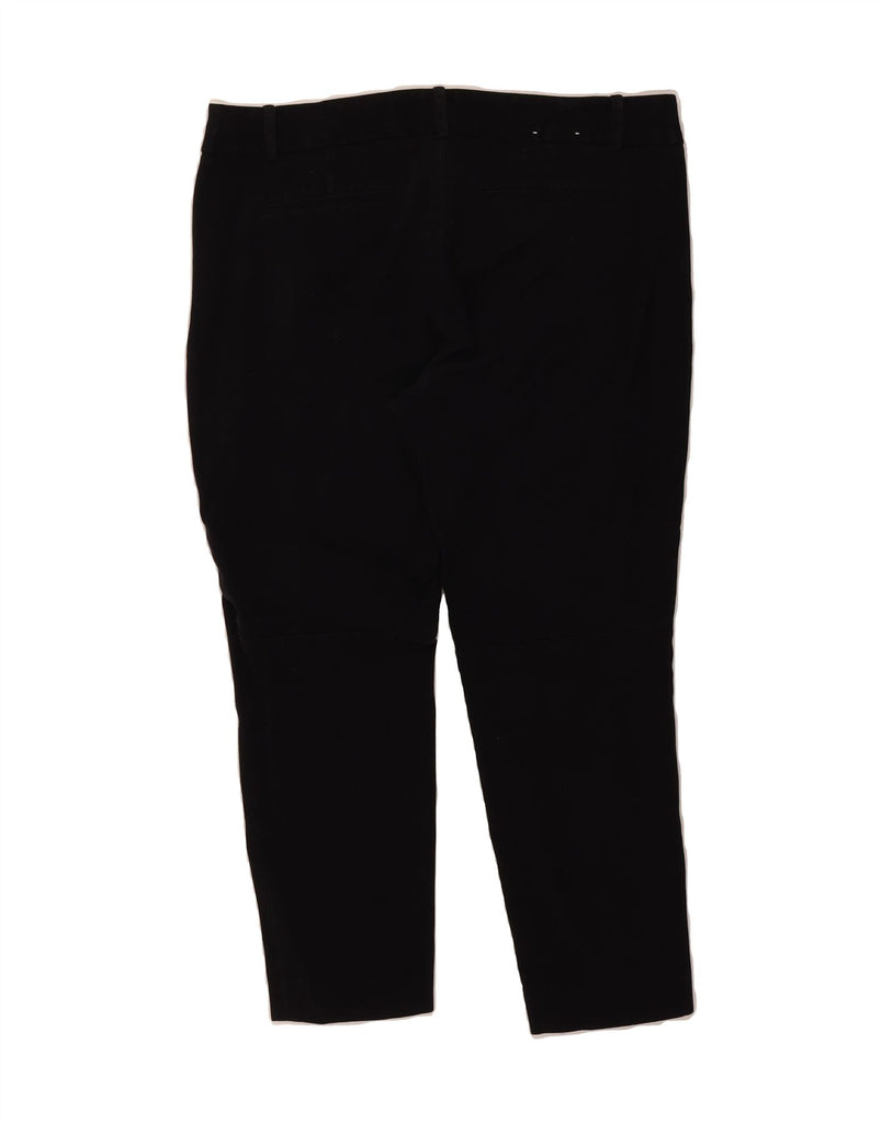 J. CREW Womens Slim Cropped Trousers US 14 XL W36 L24 Black Cotton Vintage J. Crew and Second-Hand J. Crew from Messina Hembry 